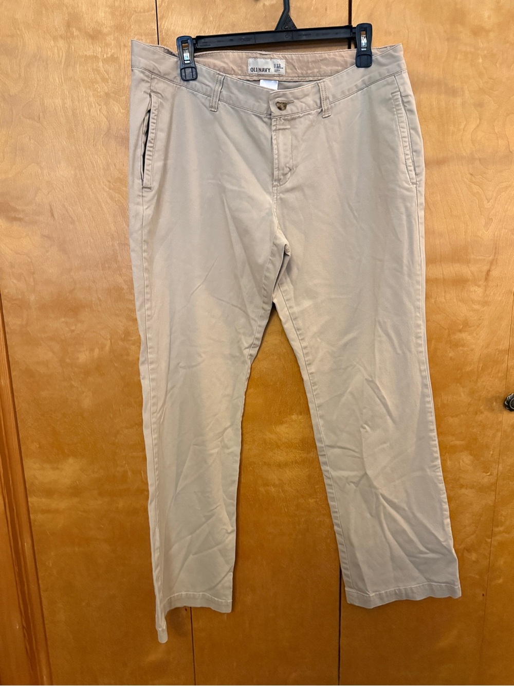 Old Navy Women Khaki Beige Chino Pants size 12